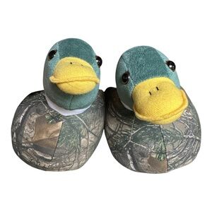 Realtree Duck Camo Slippers Men’s 9-10 Hunting Novelty Plush Shoes